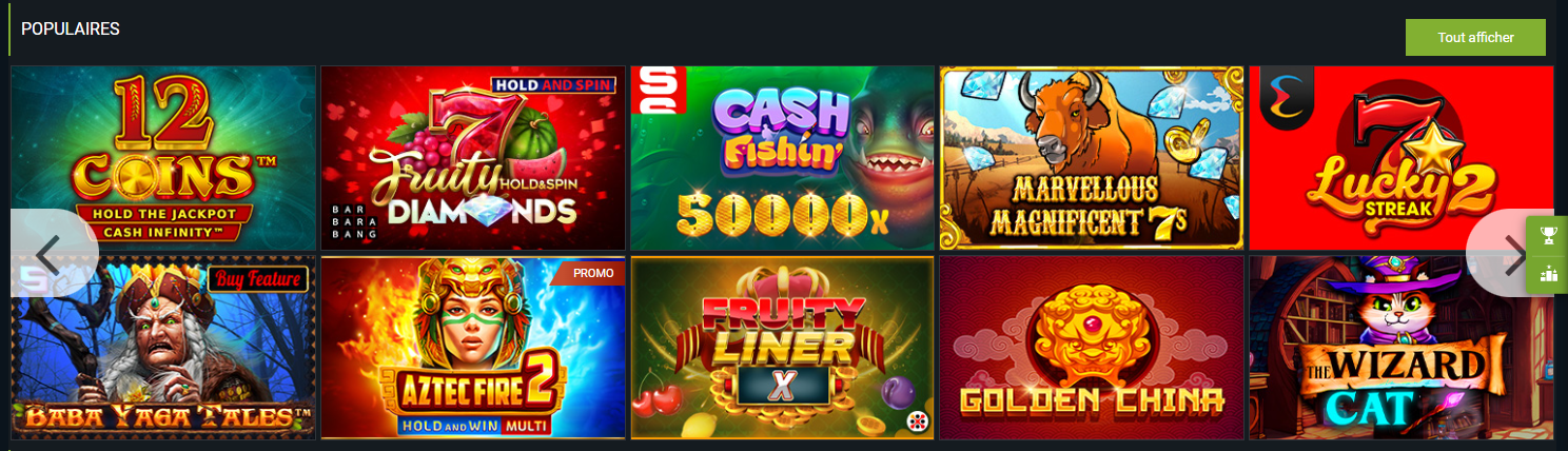 Jeux sur 1XBet Casino Jouer à Jeu Gratuit sur Casino XBet sur le Net