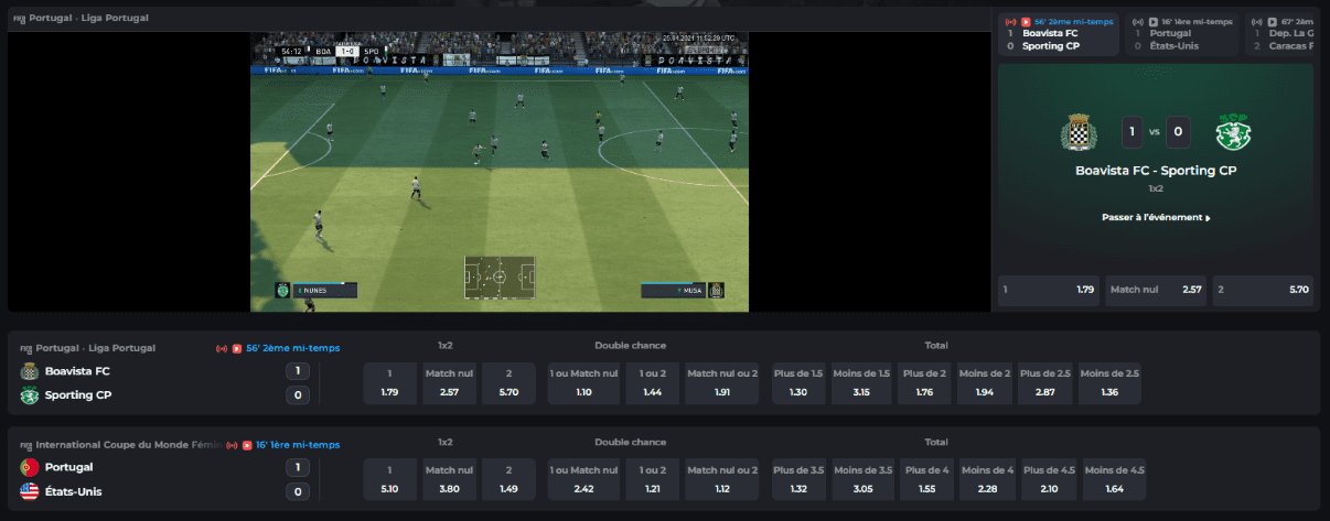 Sports Virtuels Jeux au BDMBet Casino BDM Bet Casino FR - Paris sur les eSports Français