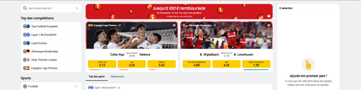 Avis sur Parier sur des Événements Sportifs en BetclicCasino France Mobile App