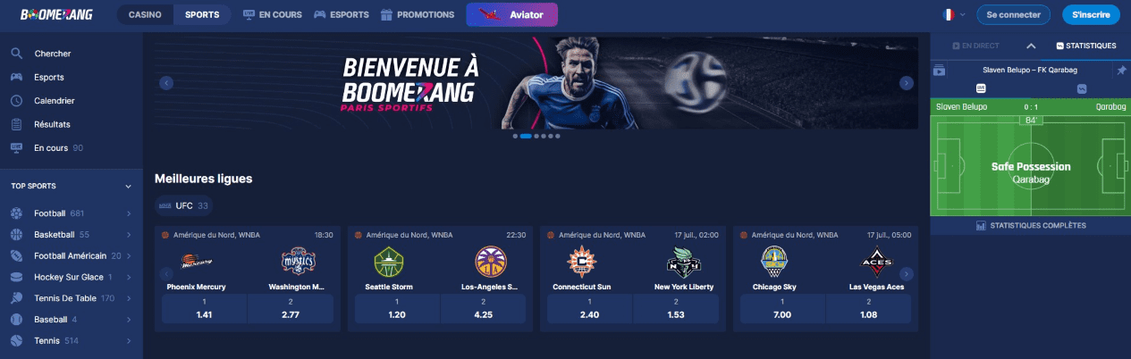 Avis de BoomerangBet Casino Revue Détaillé de Casino Boomerang Bet en Ligne