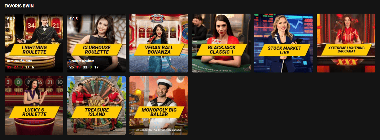 Live Casino au B-WIN Casino Avis de BWinCasino Live Croupier en Direct Jeux sur le Net