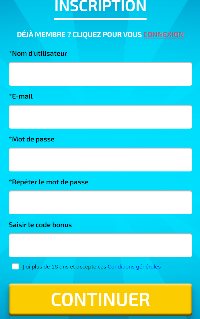 Connectez-vous Casino Fantastik mon compte