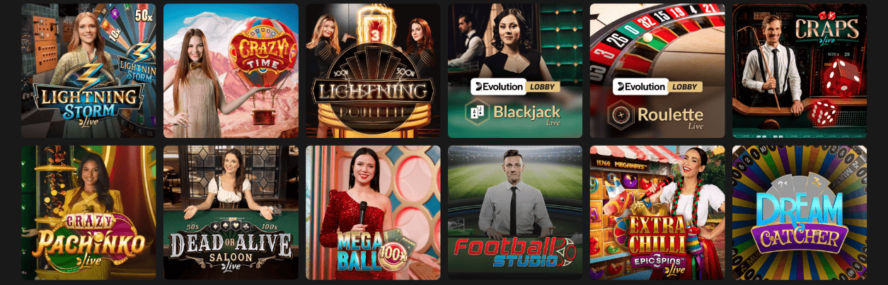 Live Jeux sur Clover Spin Casino SpinClover Casino Presente Excellent Jeux en Direct pour le Plaisir