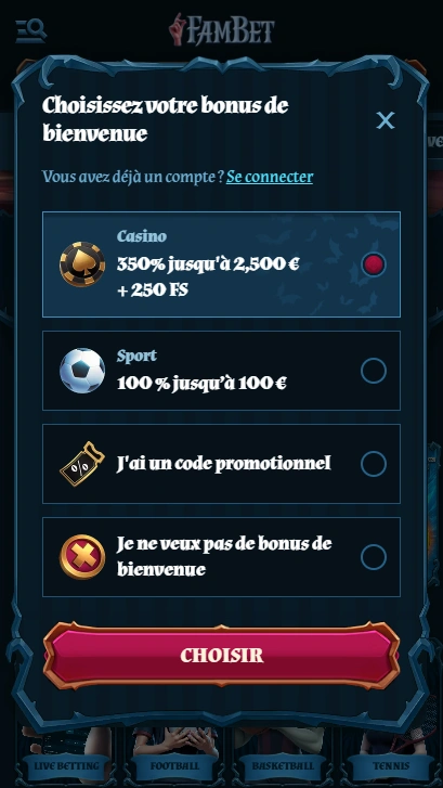 S’inscrire à FamBet Casino Inscription et Connexion à Casino en Ligne FamBet pour Jouer Maintenant
