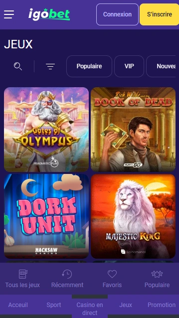 Jeux en Casino Igo Bet Jouer Maintenant les Meilleurs Jeux sur Igo-Bets Casino en 2025