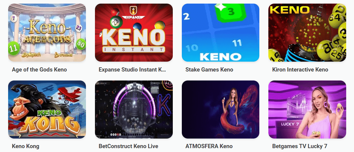 Keno Jeux de Casino sur Internet Français