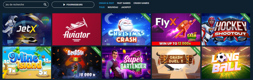 Jeux de Fusée au Mond Casino Crash, Rocket et Avion Jeux au Mond Casino FR