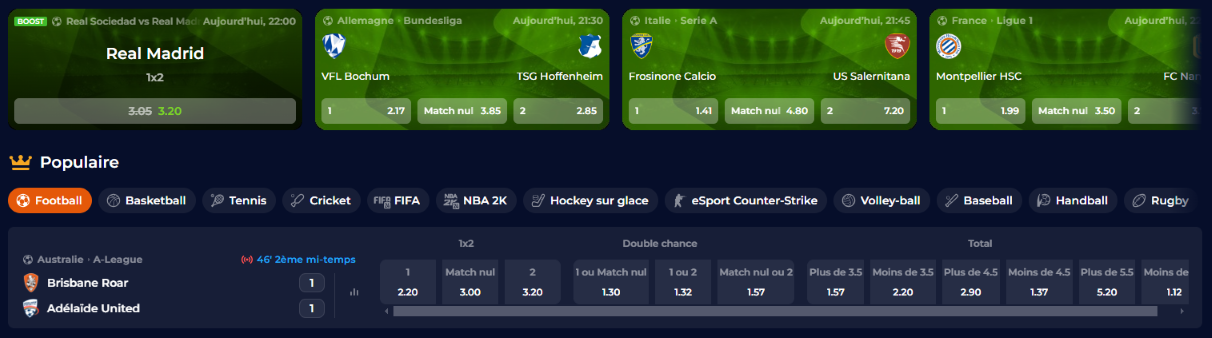 Sports Jeux au NineCasino Nine Casino15.com Paris sur les Sports Jeux en Ligne Francophone