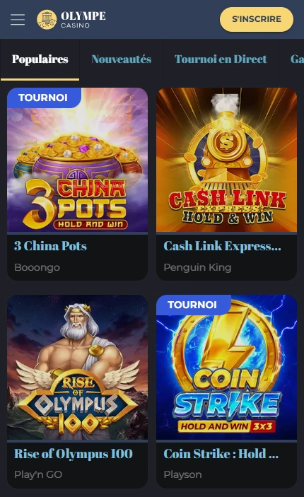 Machines à Sous sur Olympe Casino Le Plus Populaires Slots pour le Plaisir en Casino-Olympe Online