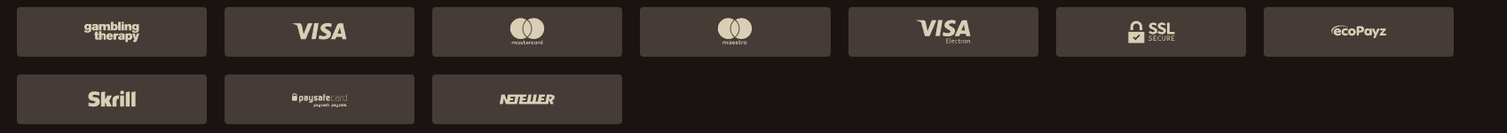 Dépôts Casino Osiris - Méthodes de paiement et retrait