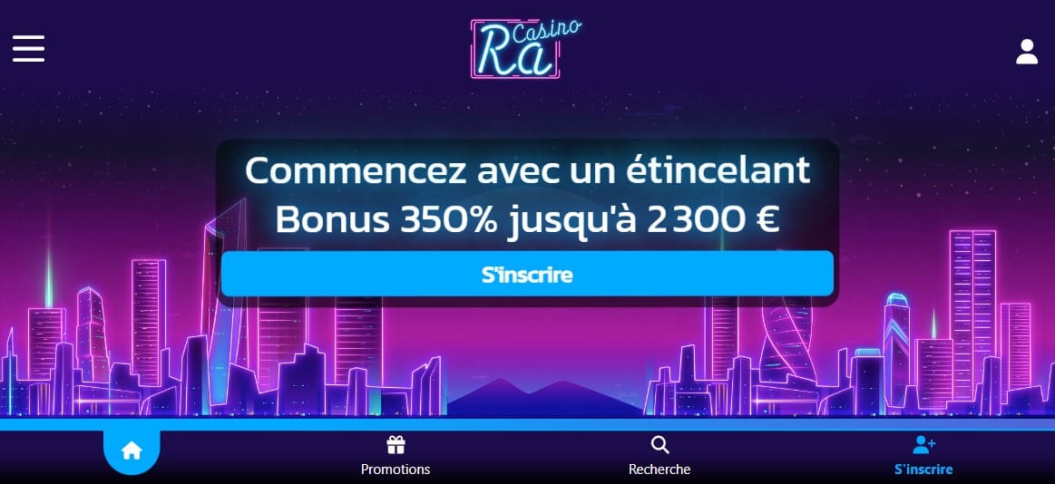 Offre de Bienvenue au Ra-Casino Obtenir Superbe Bonus sans Dépôt sur Casino-Ra 2025