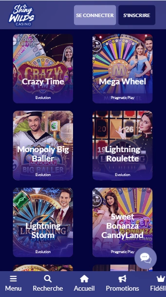 Live Jeux sur Casino Shiny Wilds Essayer de Jouer des WildsShiny Casino Live pour les Joueurs Français
