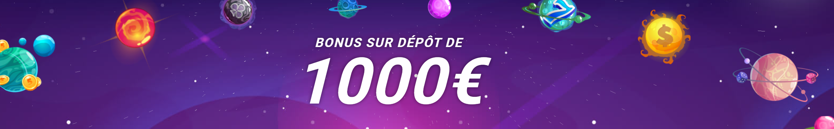 Spin Galaxy Casino en ligne bonus sur dépôt de 1000 €