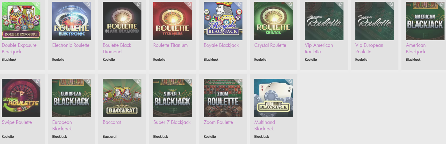 jeux Vivemon casino avis jeux Blackjack et Roulette
