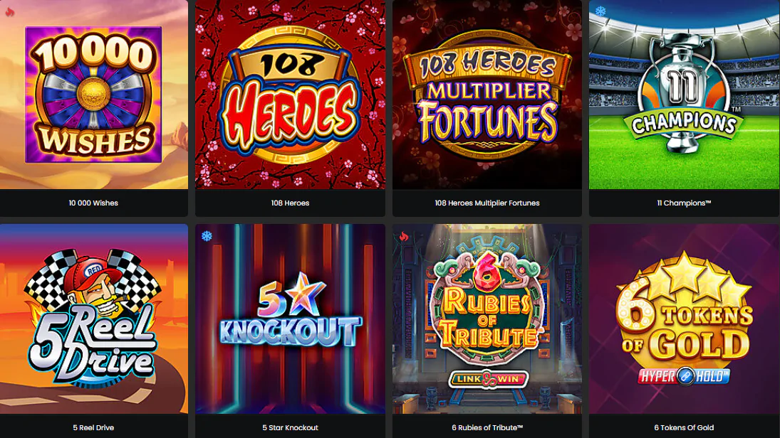 Machines à fruits classiques, jeux progressifs au Casino Zodiac Ligne FR