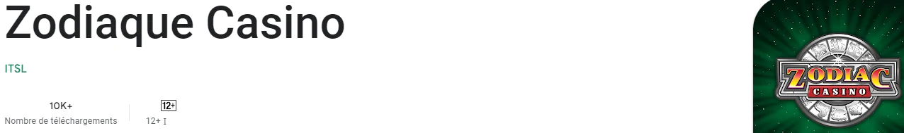 L'application du casino en ligne Zodiac est disponible au téléchargement 